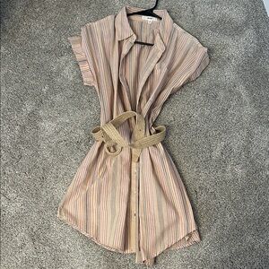 Linen dress with Belt